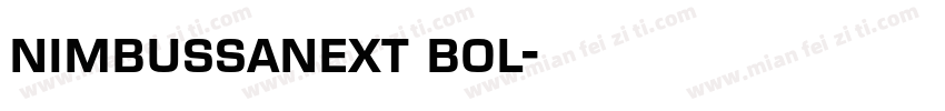 nimbussanext bol字体转换